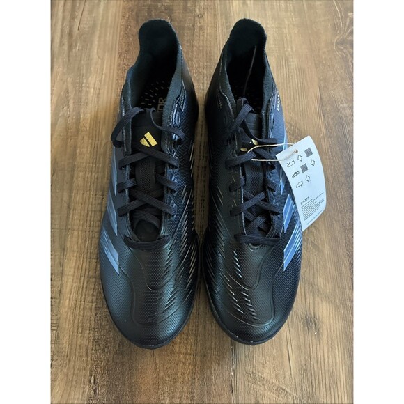 Adidas Predator League TF Low Turf Soccer Cleats Men Size 7.5 Black IF6377 - Picture 3 of 7